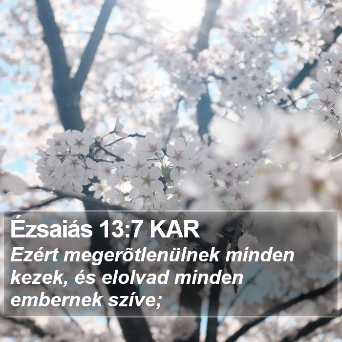 Ézsaiás 13:7 KAR Bible Study