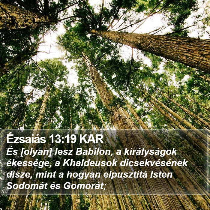 Ézsaiás 13:19 KAR Bible Study