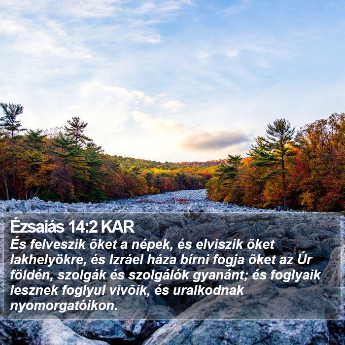 Ézsaiás 14:2 KAR Bible Study