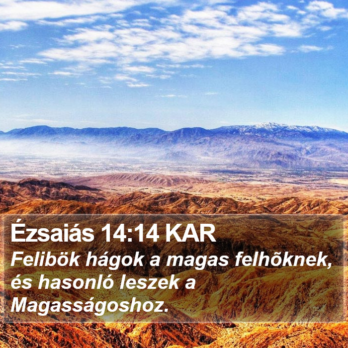 Ézsaiás 14:14 KAR Bible Study