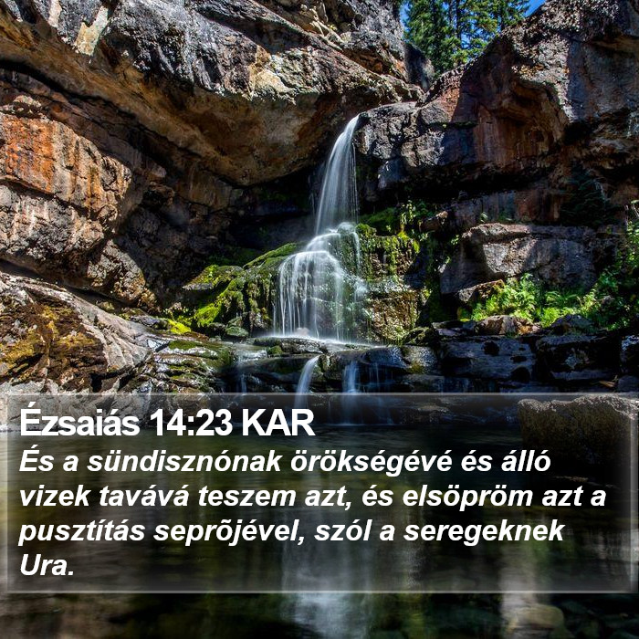 Ézsaiás 14:23 KAR Bible Study