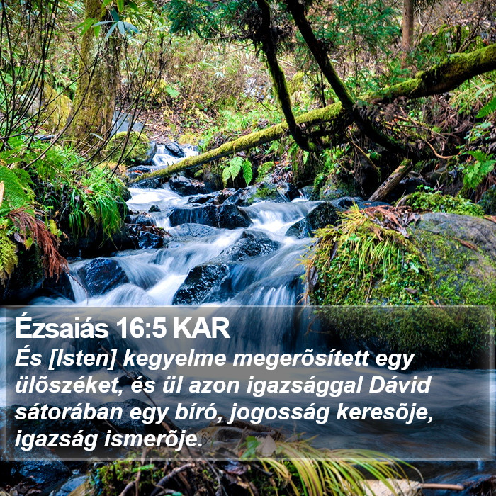 Ézsaiás 16:5 KAR Bible Study