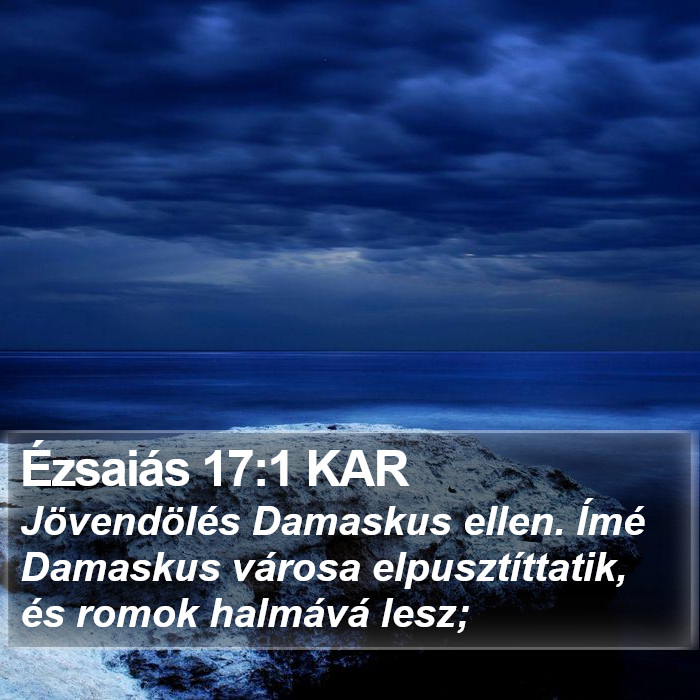 Ézsaiás 17:1 KAR Bible Study