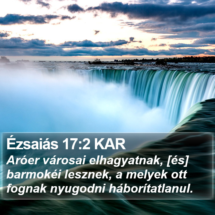 Ézsaiás 17:2 KAR Bible Study