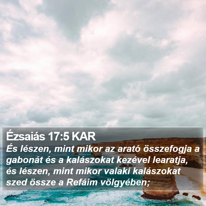 Ézsaiás 17:5 KAR Bible Study