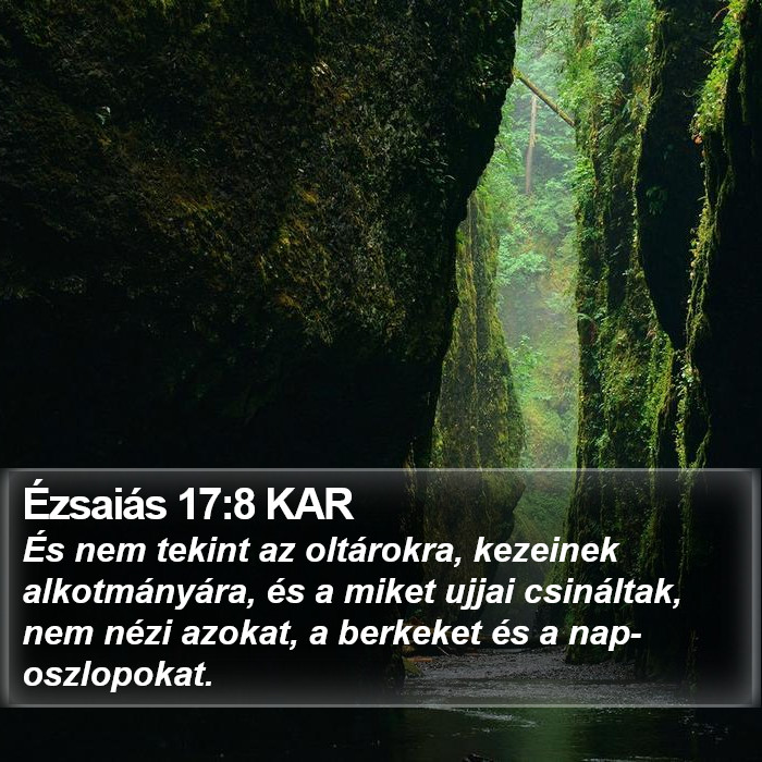 Ézsaiás 17:8 KAR Bible Study