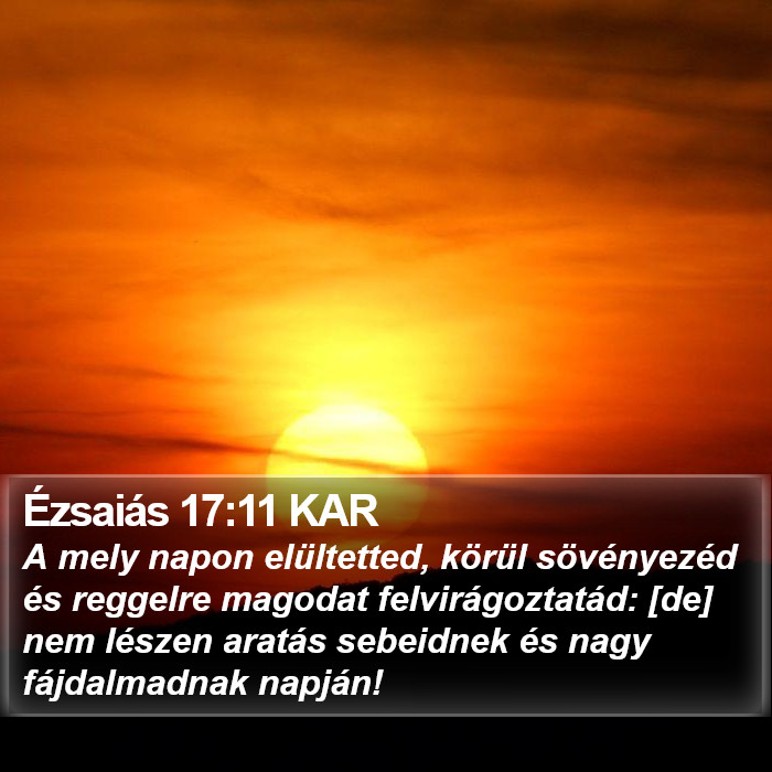 Ézsaiás 17:11 KAR Bible Study