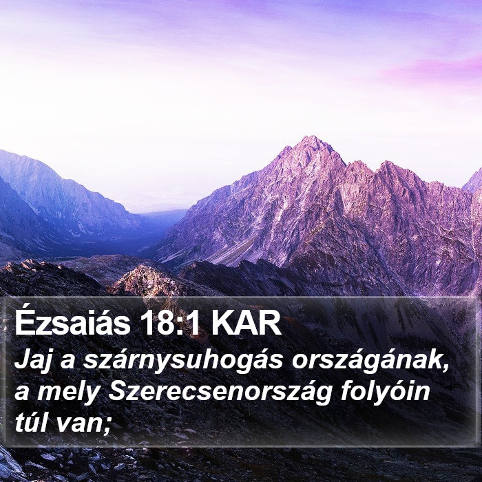 Ézsaiás 18:1 KAR Bible Study