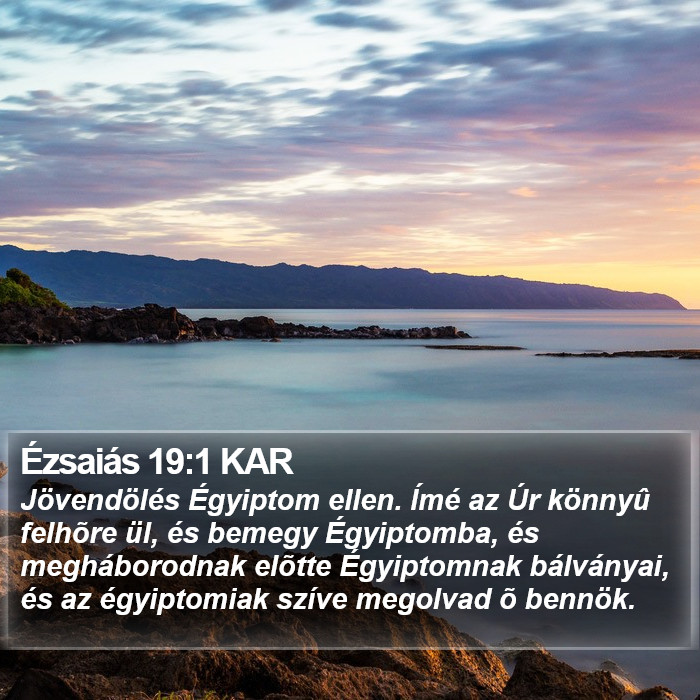 Ézsaiás 19:1 KAR Bible Study