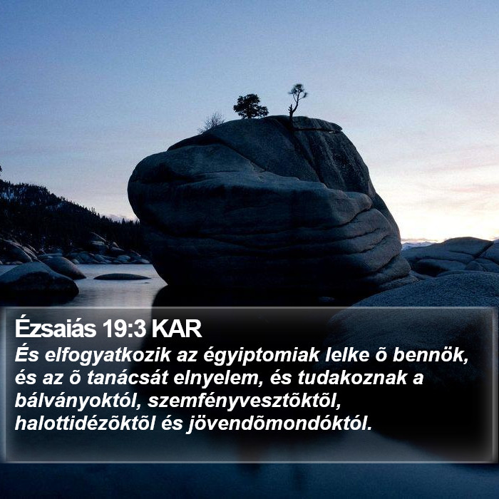 Ézsaiás 19:3 KAR Bible Study