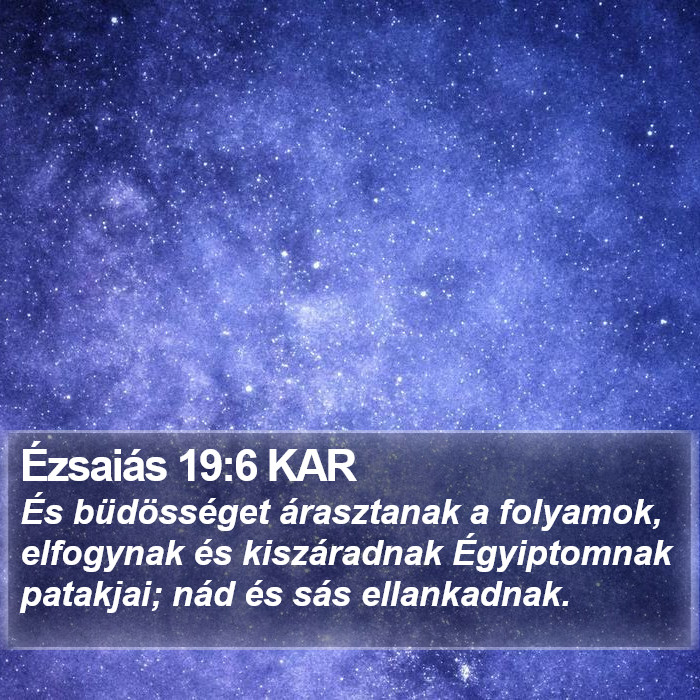 Ézsaiás 19:6 KAR Bible Study