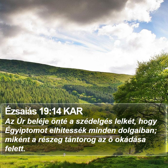 Ézsaiás 19:14 KAR Bible Study