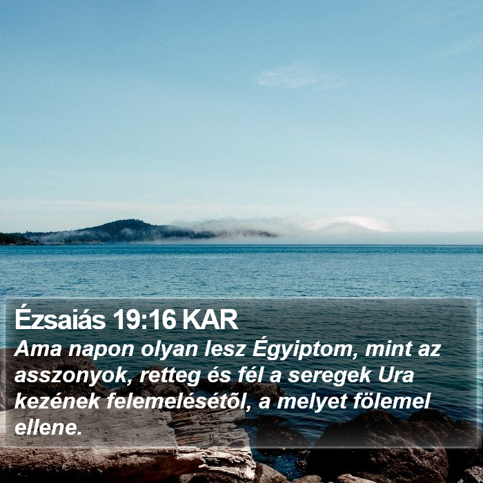 Ézsaiás 19:16 KAR Bible Study