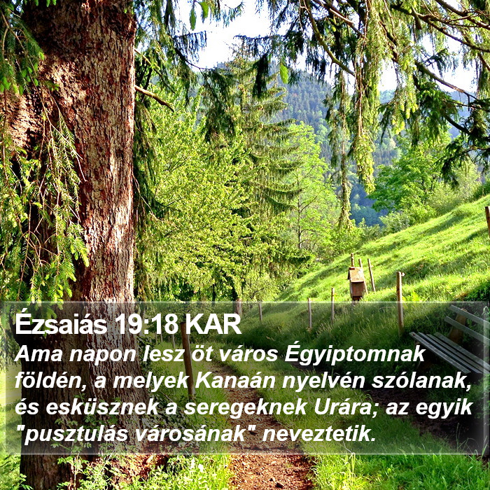 Ézsaiás 19:18 KAR Bible Study