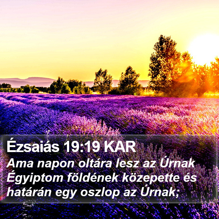 Ézsaiás 19:19 KAR Bible Study