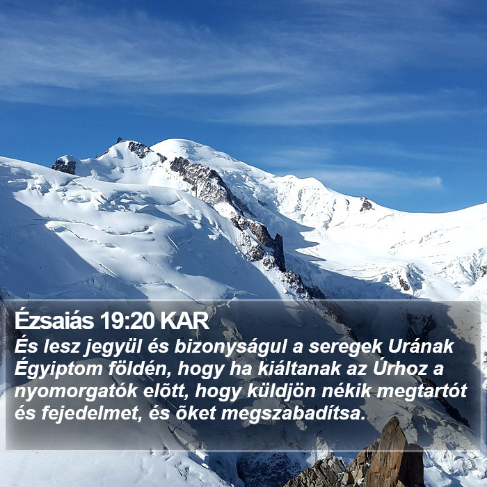 Ézsaiás 19:20 KAR Bible Study