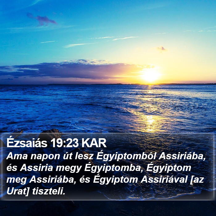 Ézsaiás 19:23 KAR Bible Study