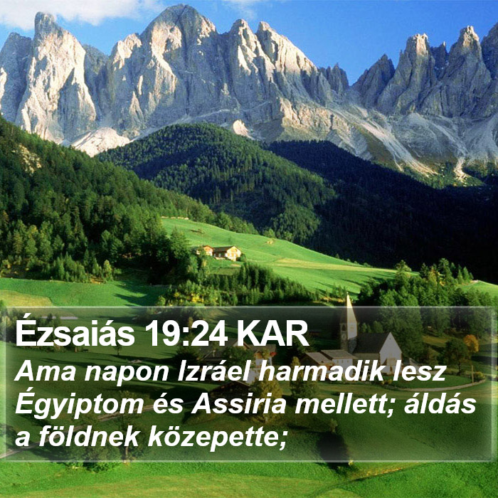 Ézsaiás 19:24 KAR Bible Study