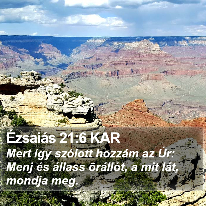 Ézsaiás 21:6 KAR Bible Study