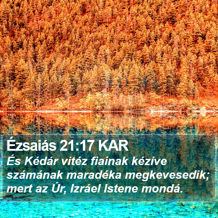 Ézsaiás 21:17 KAR Bible Study