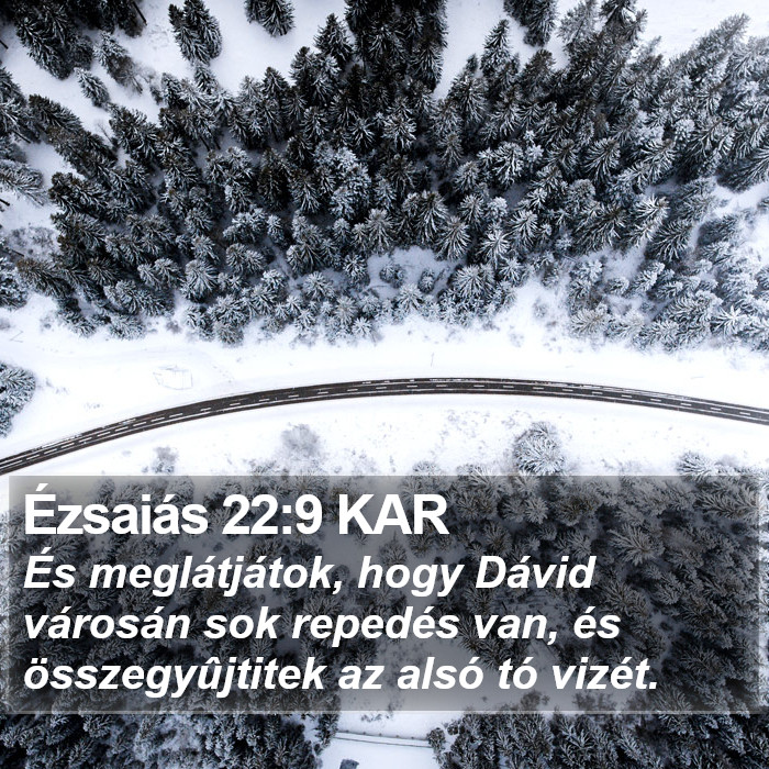 Ézsaiás 22:9 KAR Bible Study