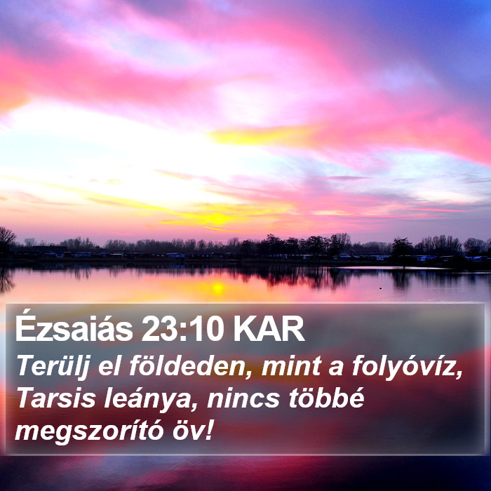 Ézsaiás 23:10 KAR Bible Study