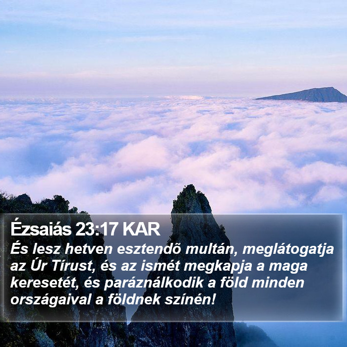 Ézsaiás 23:17 KAR Bible Study