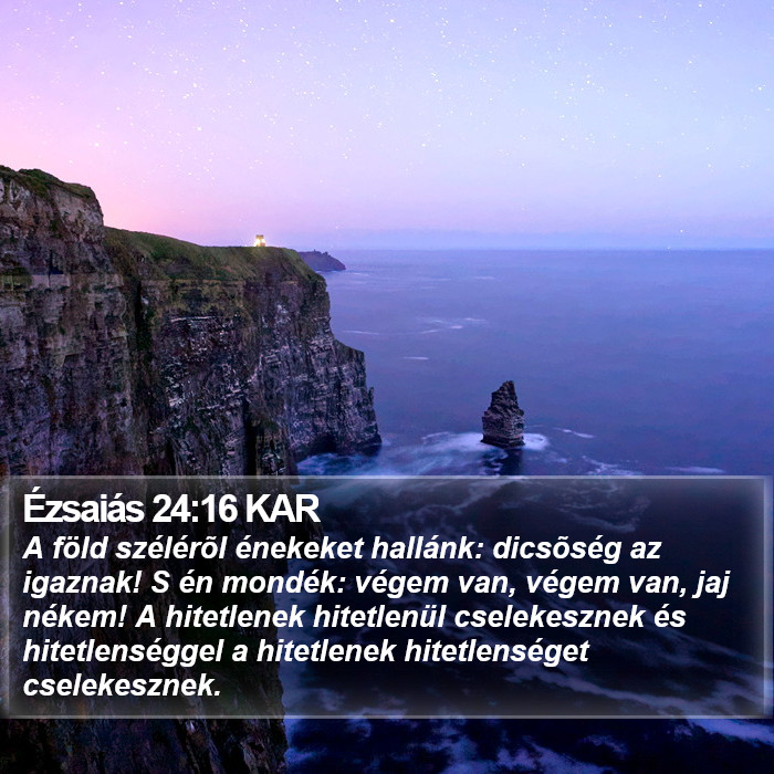 Ézsaiás 24:16 KAR Bible Study