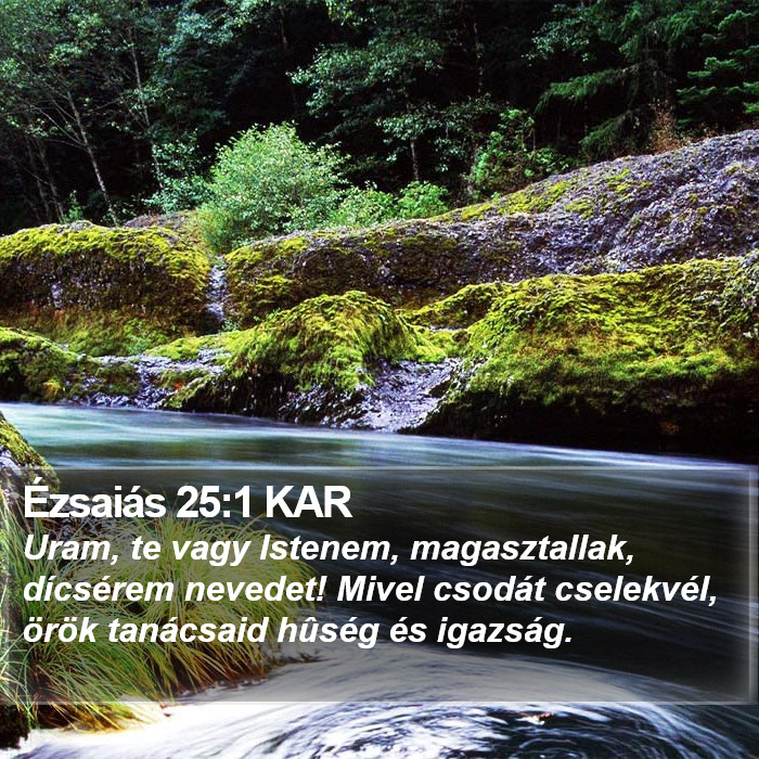 Ézsaiás 25:1 KAR Bible Study