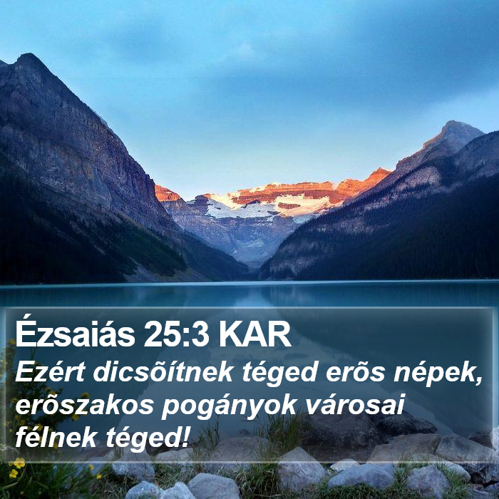 Ézsaiás 25:3 KAR Bible Study