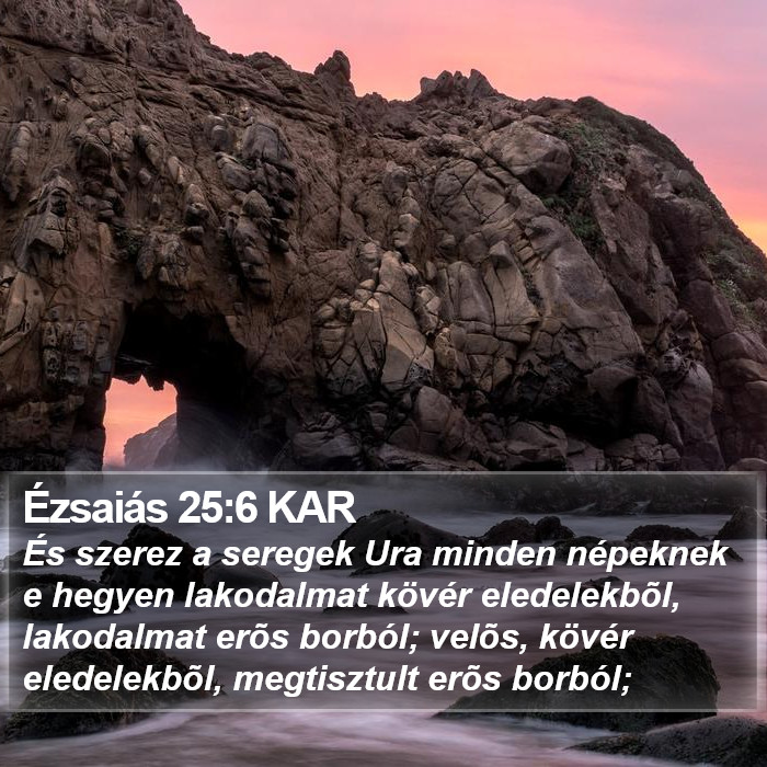 Ézsaiás 25:6 KAR Bible Study