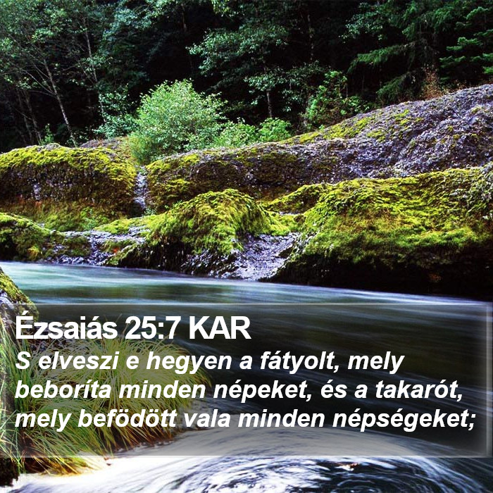 Ézsaiás 25:7 KAR Bible Study