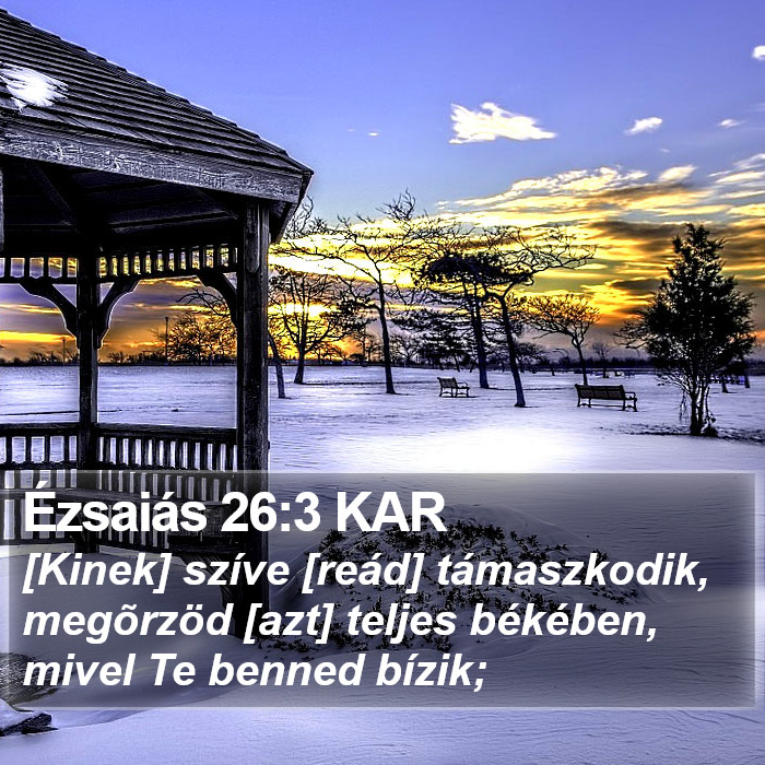 Ézsaiás 26:3 KAR Bible Study