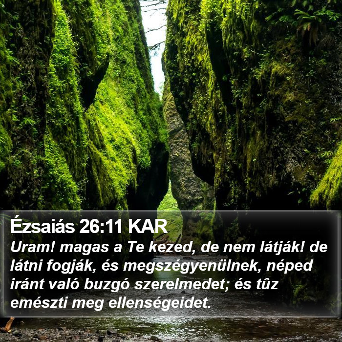 Ézsaiás 26:11 KAR Bible Study