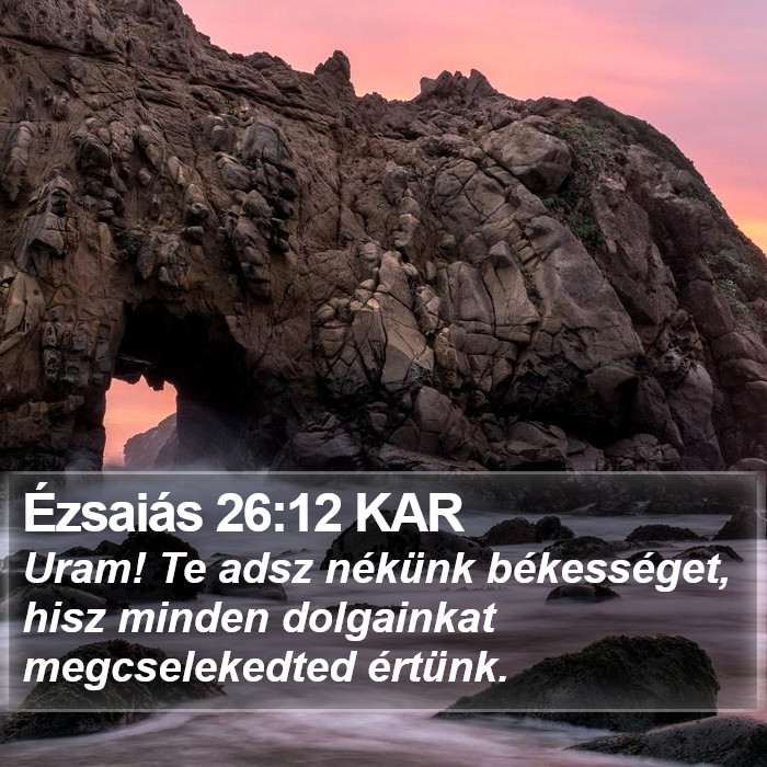 Ézsaiás 26:12 KAR Bible Study