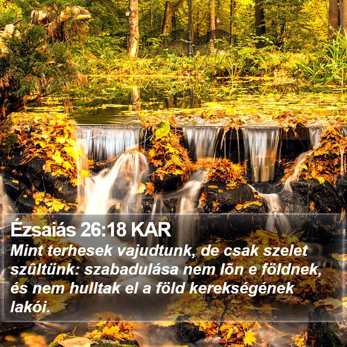 Ézsaiás 26:18 KAR Bible Study