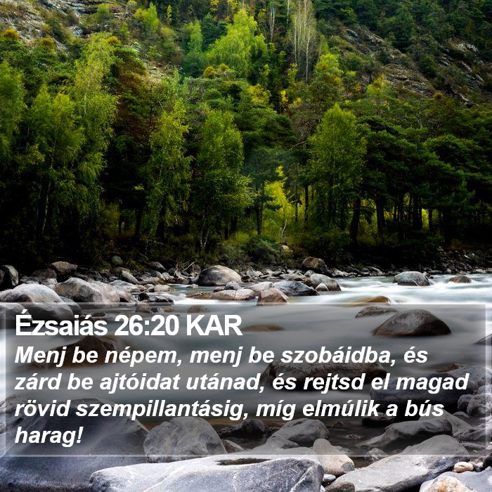 Ézsaiás 26:20 KAR Bible Study