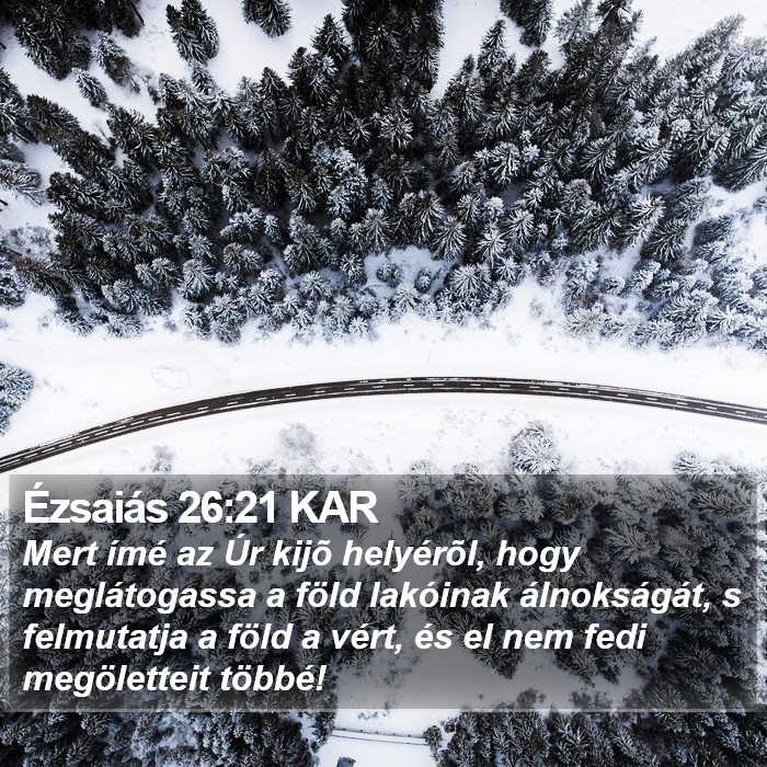 Ézsaiás 26:21 KAR Bible Study