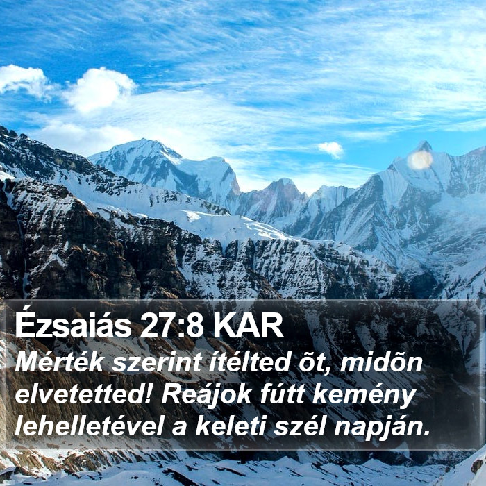 Ézsaiás 27:8 KAR Bible Study