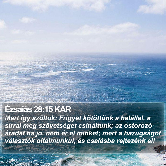 Ézsaiás 28:15 KAR Bible Study