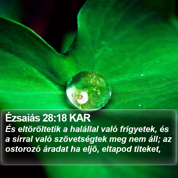 Ézsaiás 28:18 KAR Bible Study