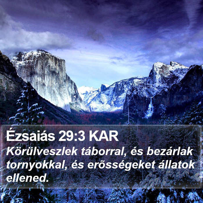 Ézsaiás 29:3 KAR Bible Study