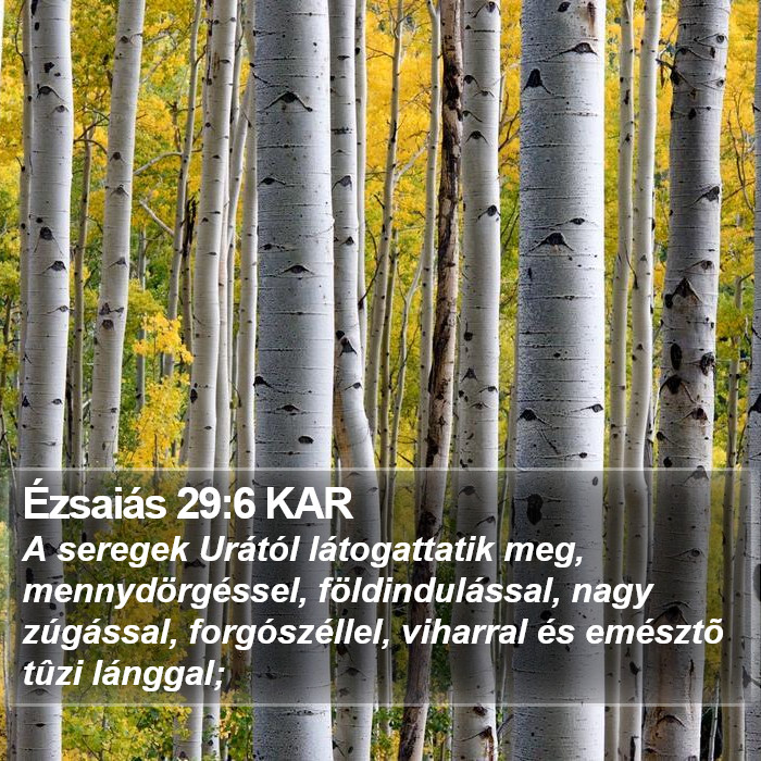 Ézsaiás 29:6 KAR Bible Study