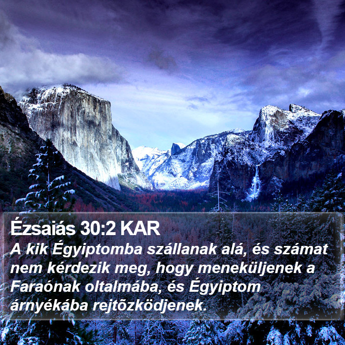 Ézsaiás 30:2 KAR Bible Study