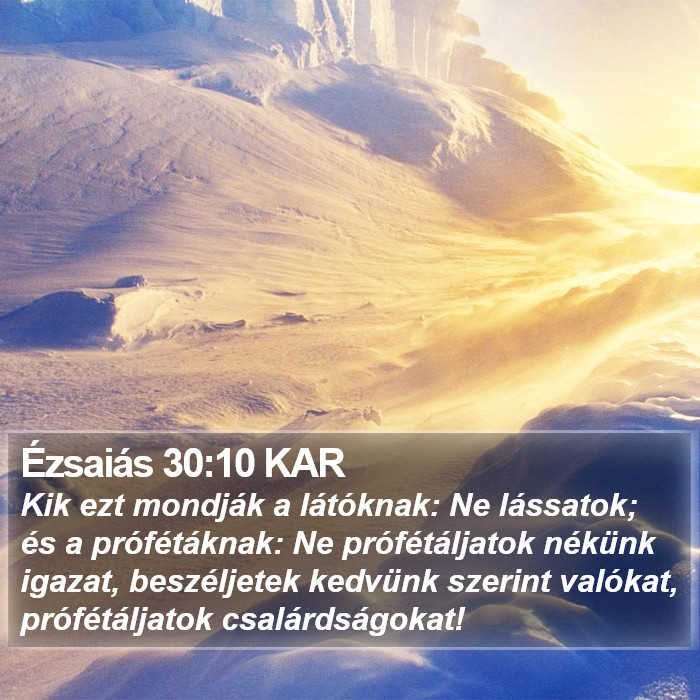 Ézsaiás 30:10 KAR Bible Study