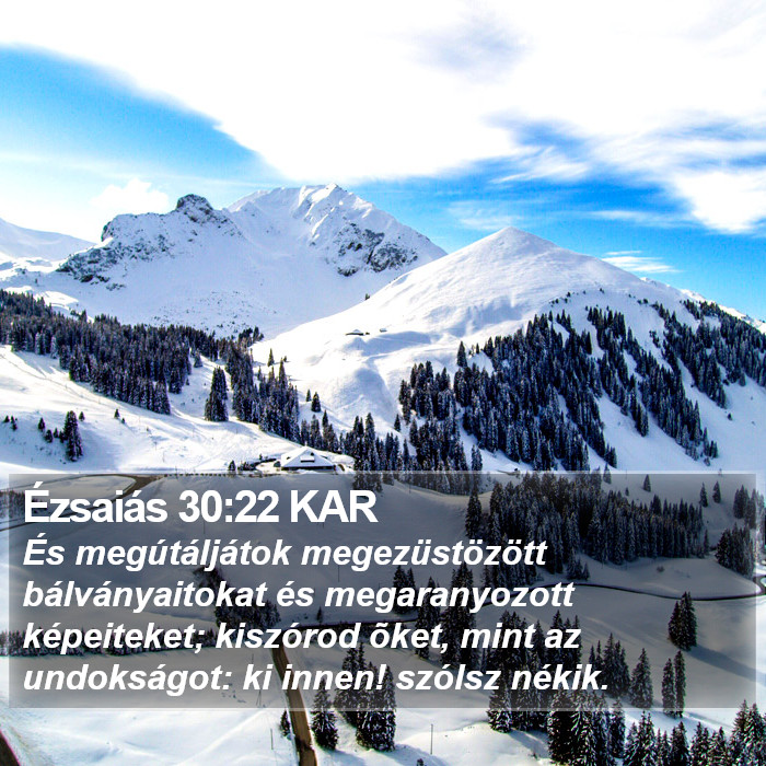 Ézsaiás 30:22 KAR Bible Study