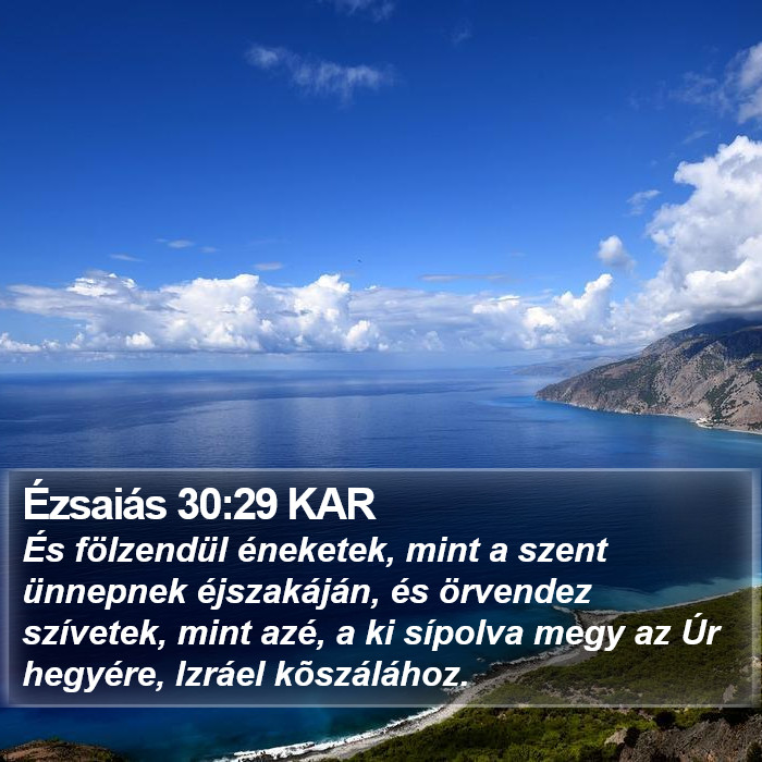 Ézsaiás 30:29 KAR Bible Study