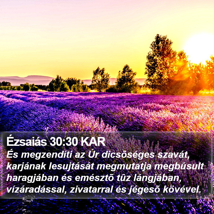 Ézsaiás 30:30 KAR Bible Study