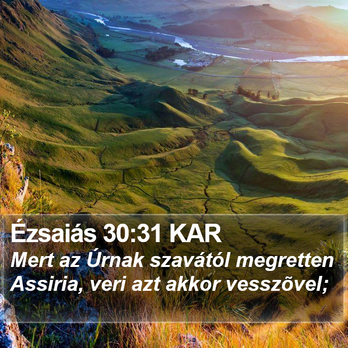 Ézsaiás 30:31 KAR Bible Study