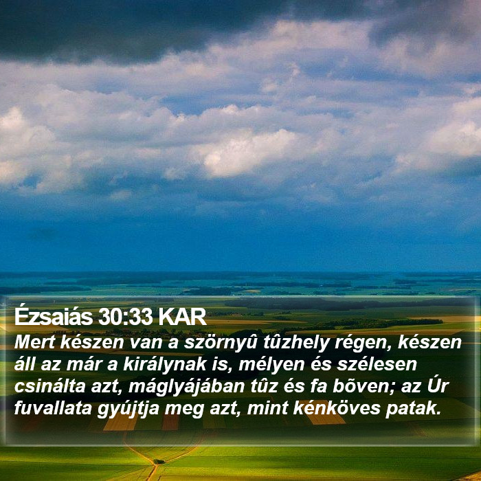 Ézsaiás 30:33 KAR Bible Study